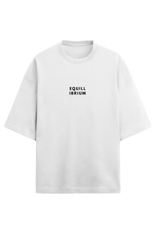 Equillibrium - White Terry Oversized Tshirt