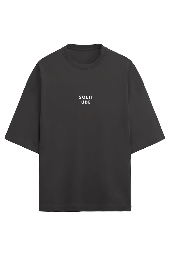 Solitude - Black Terry Oversized Tshirt