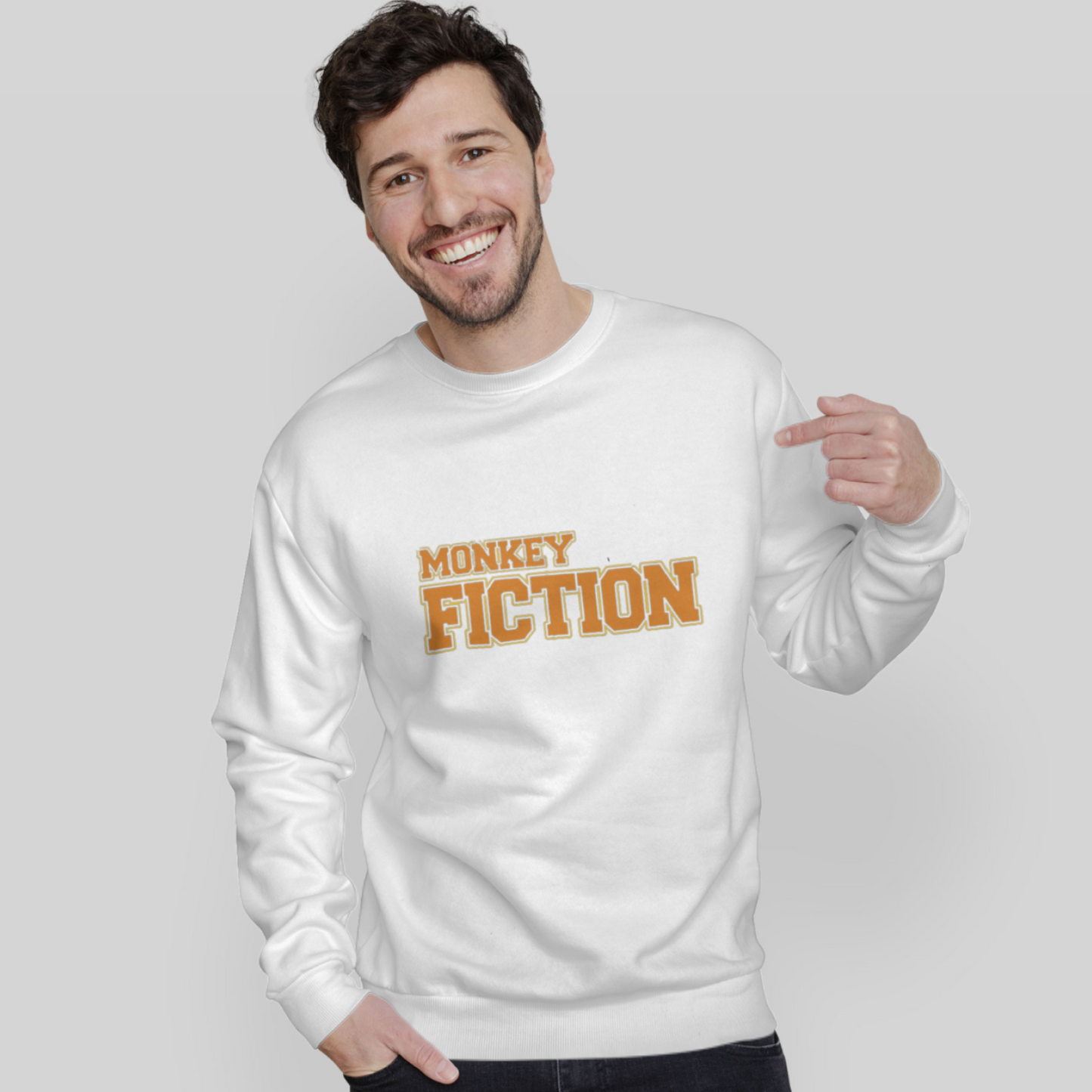 Cosco - Monkey Fiction | White Sweatshirt