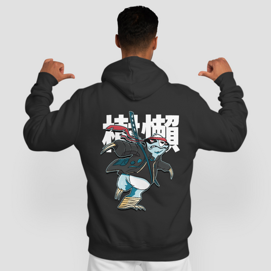 Samurai Sloth - Warrior Animals | Black Hoodie