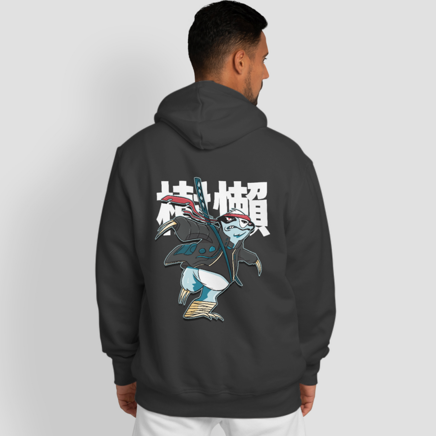 Samurai Sloth - Warrior Animals | Black Hoodie