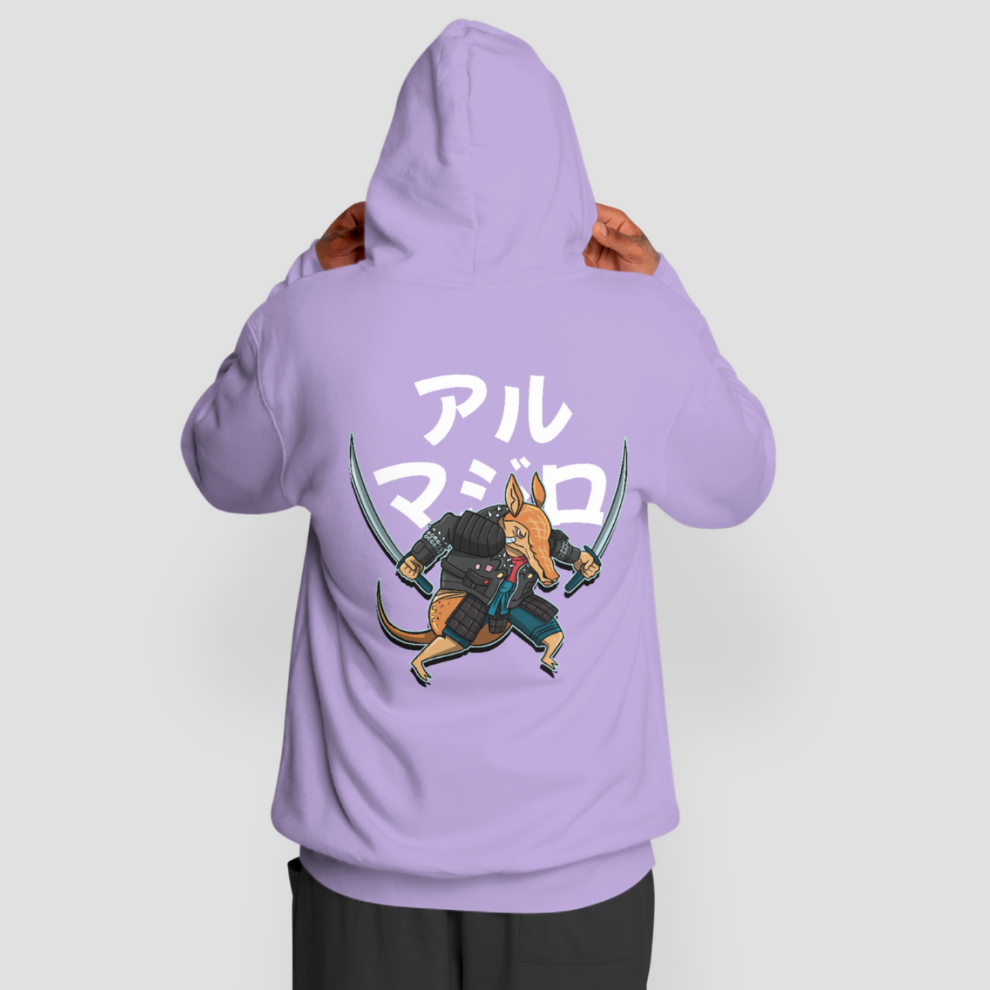 Samurai Armadillo - Warrior Animals | Iris Lavender Hoodie