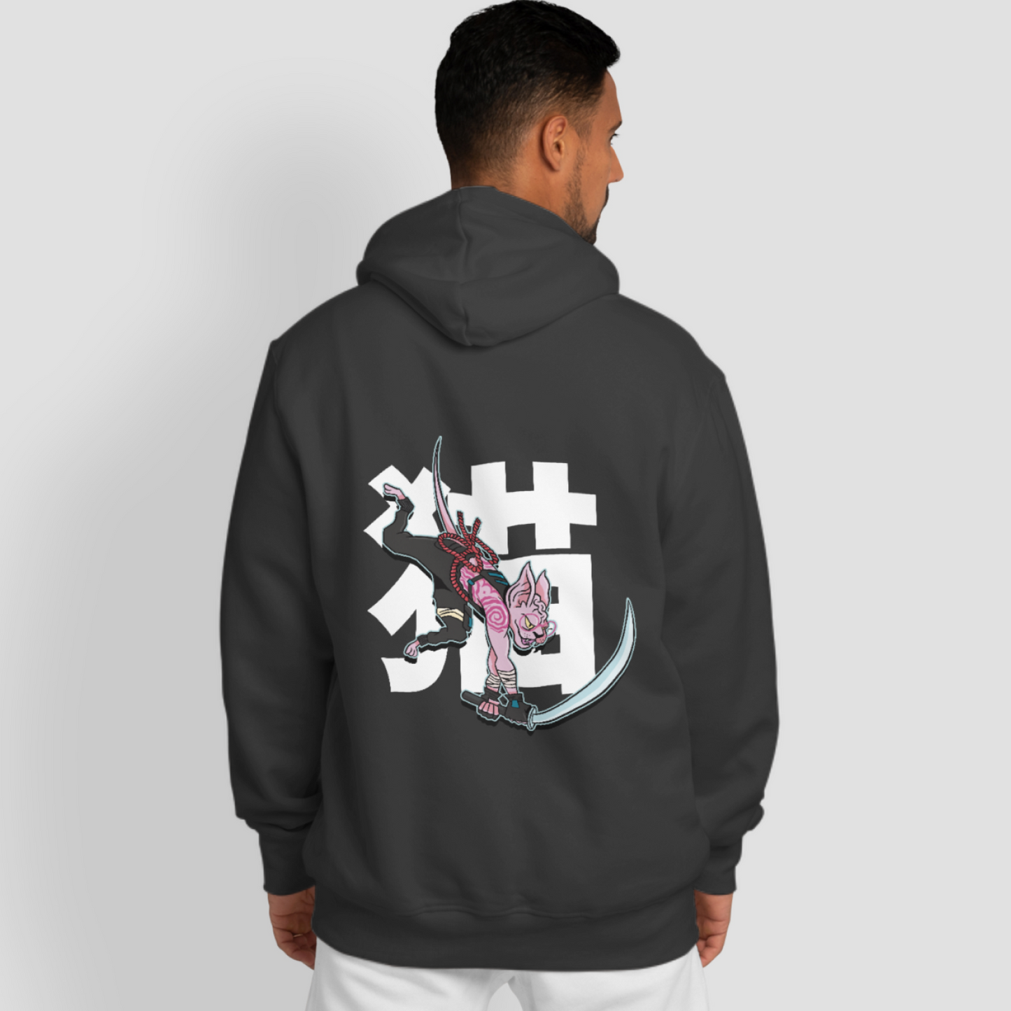 Samurai Sphinx - Warrior Animals | Black Hoodie