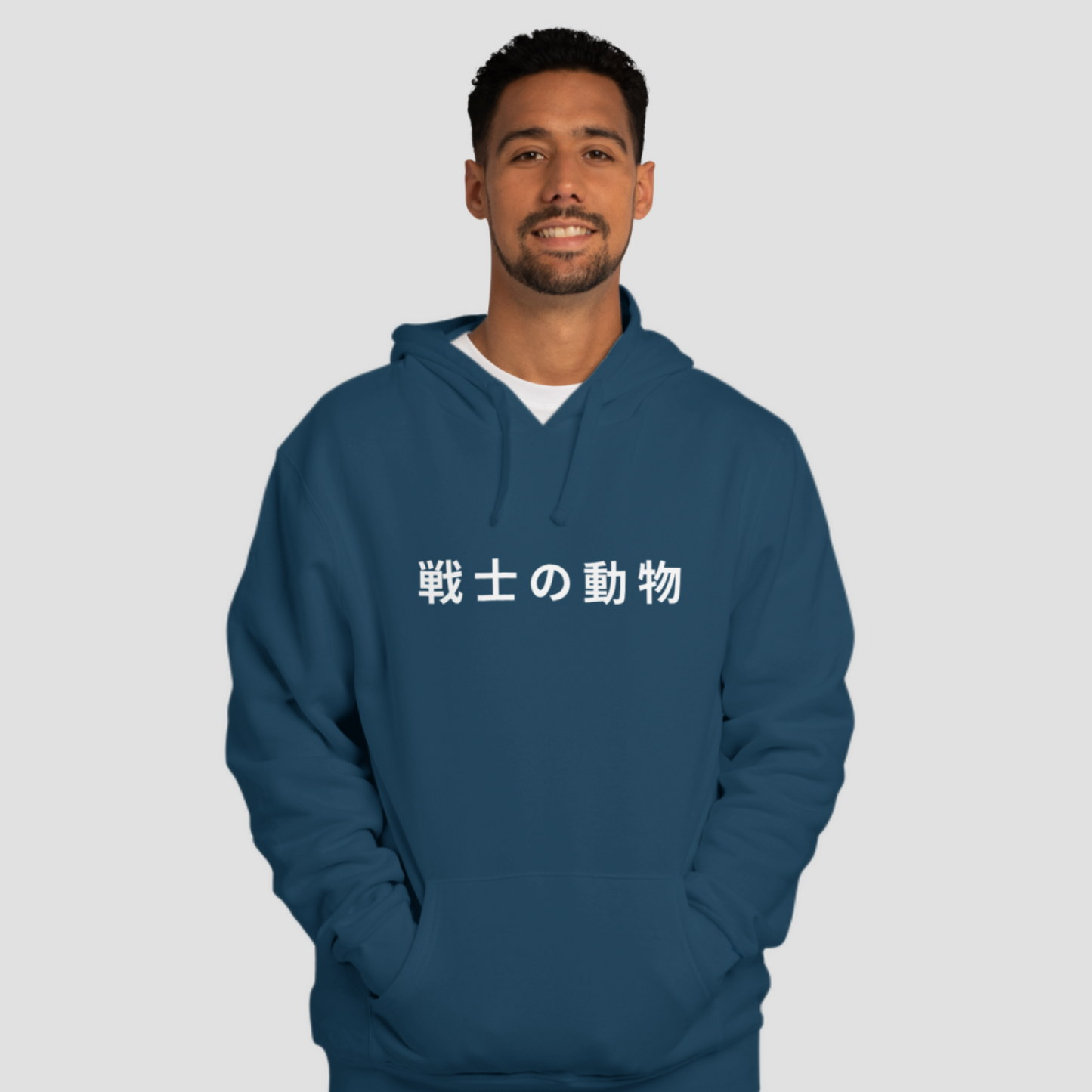 Samurai Racoon - Warrior Animals | Navy Blue Hoodie