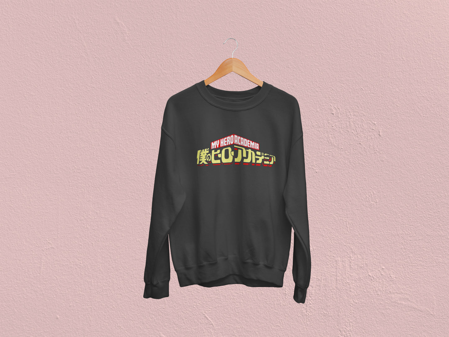 My Hero Academia Anime Logo - Black Sweatshirt