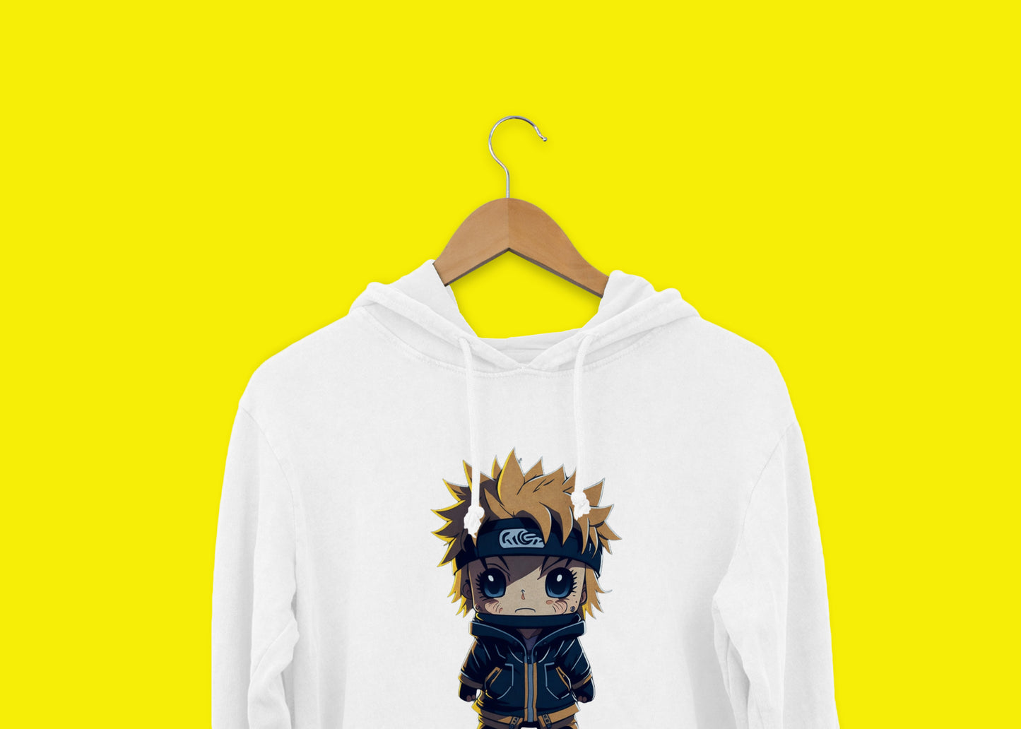 Naruto Toon Art - White Anime Hoodie