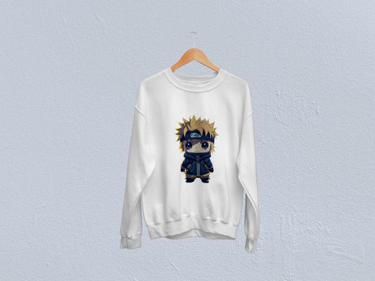 Naruto Toon Art - White Anime Sweatshirt