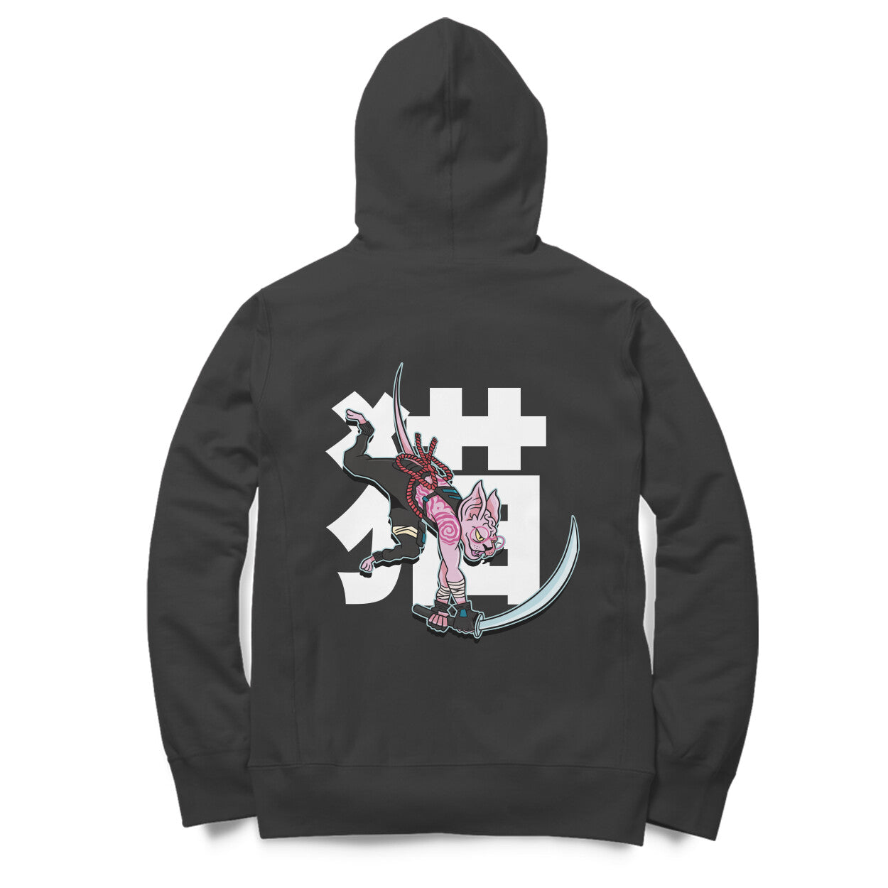 Samurai Sphinx - Warrior Animals | Black Hoodie