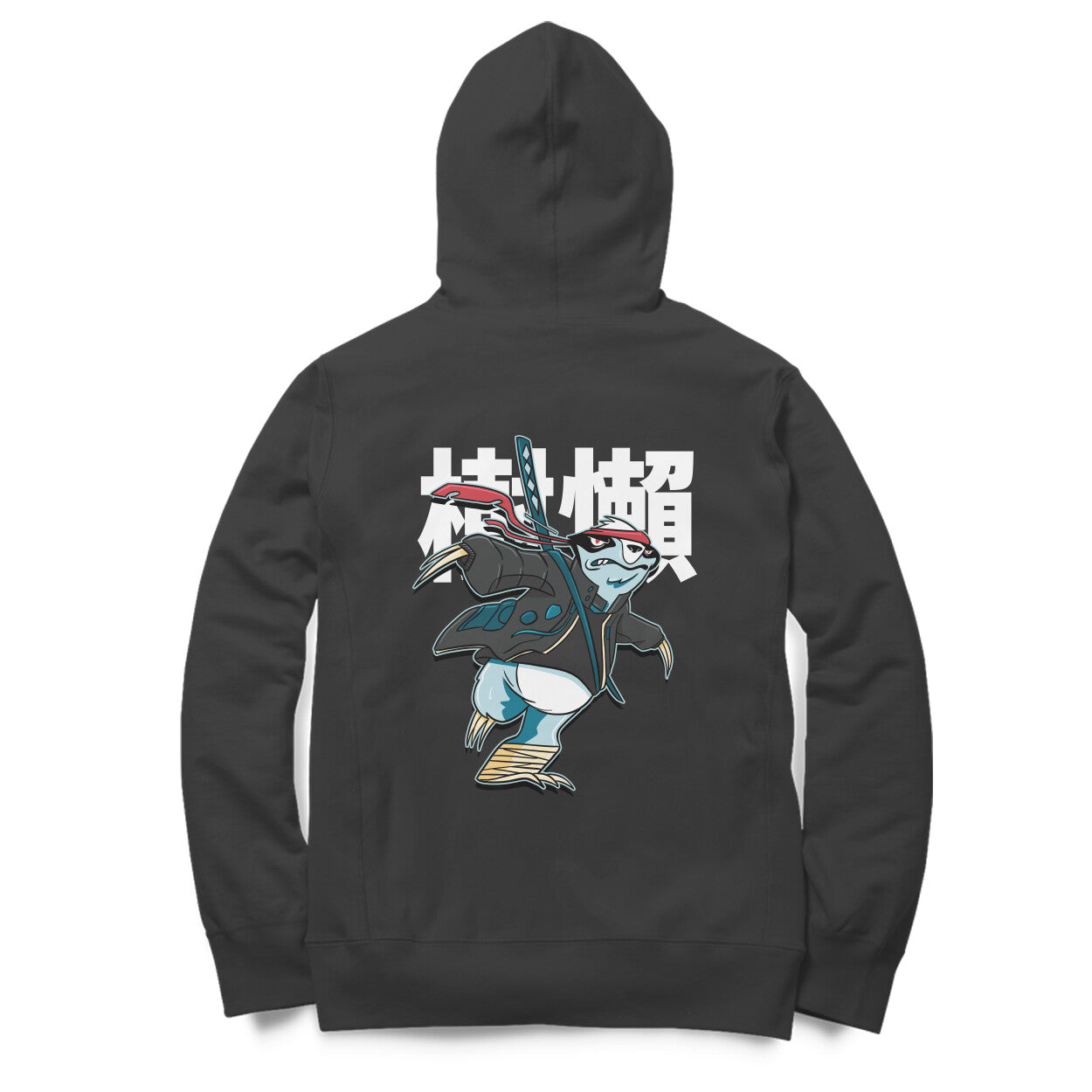 Samurai Sloth - Warrior Animals | Black Hoodie