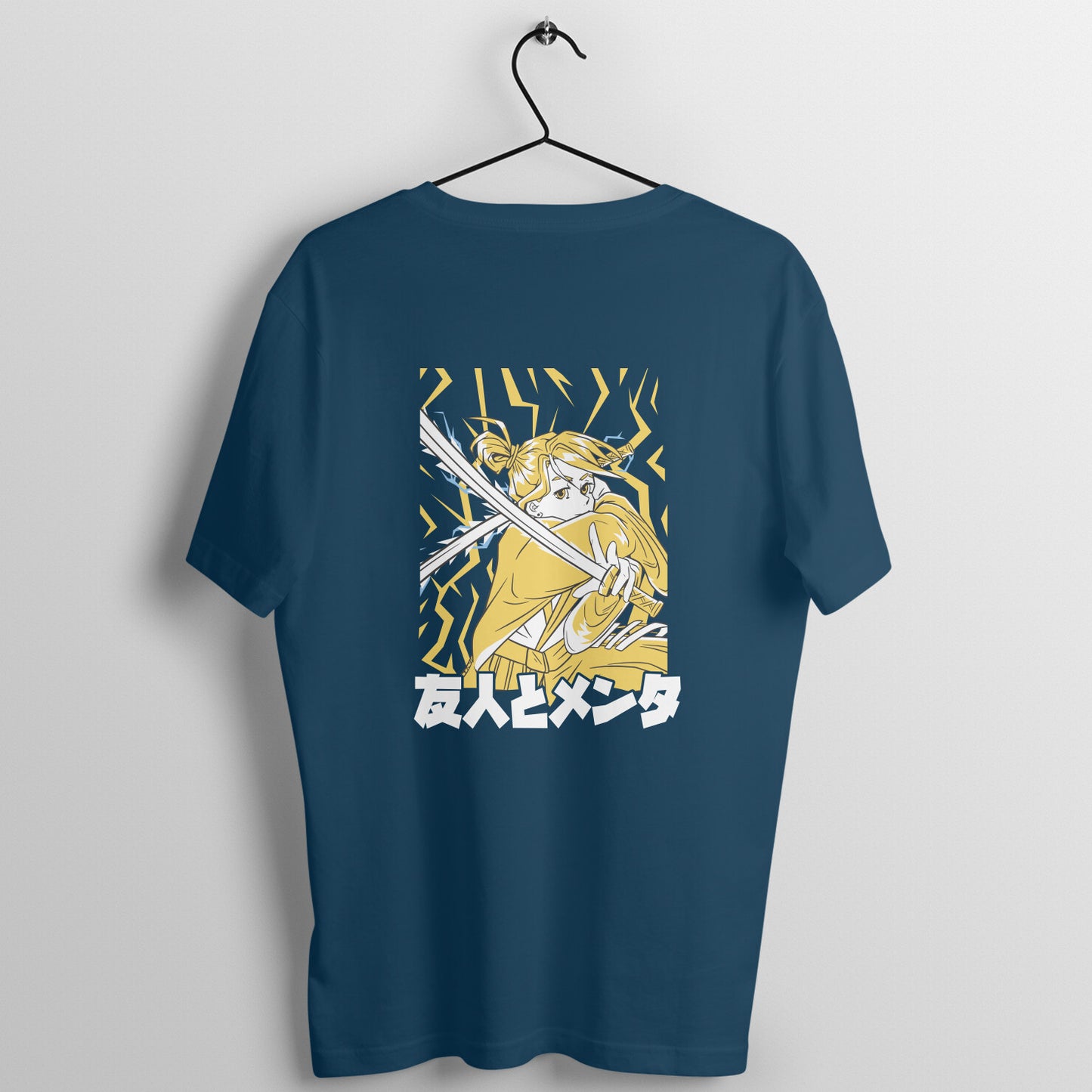 Anime Samurai - Navy Blue Tshirt