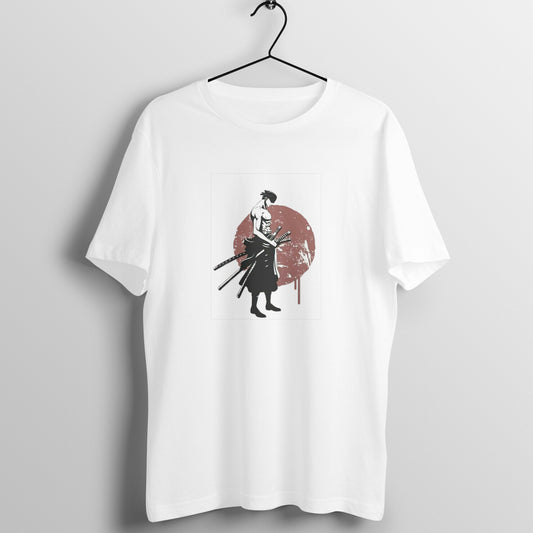 Zoro One Piece - White Anime Tshirt