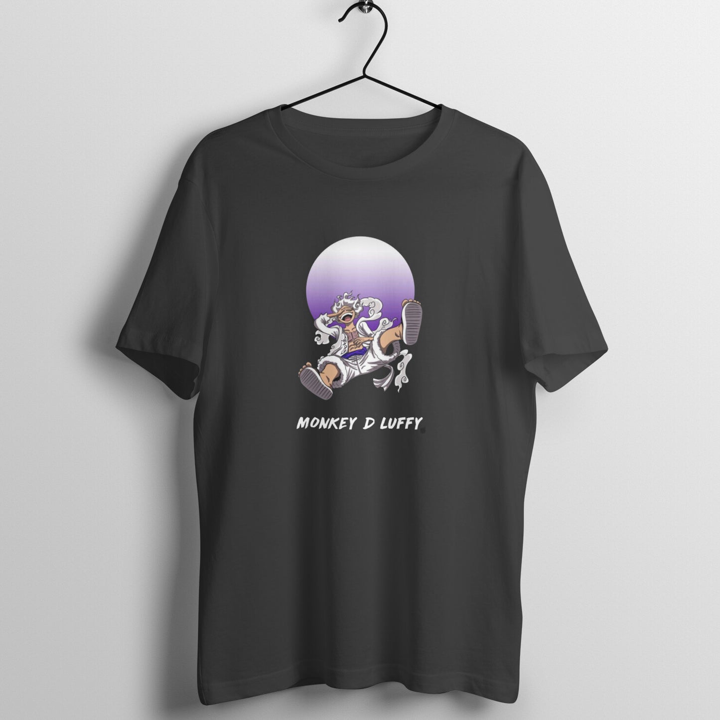 Monkey D Luffy (Gear 5) - One Piece Anime Black Tshirt