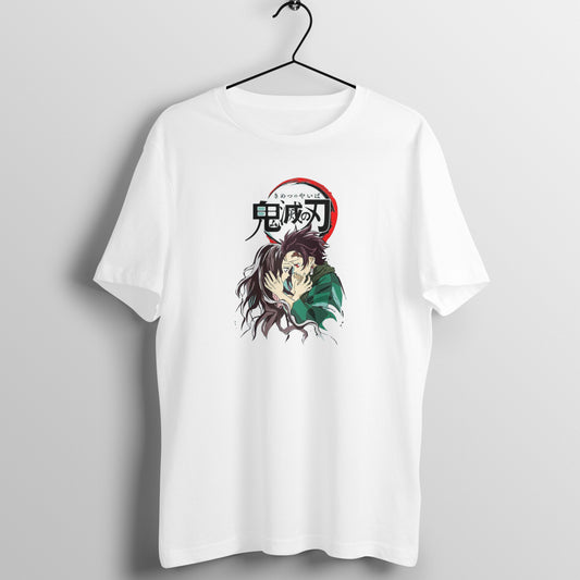 Tanjiro and Nezuko - Demon Slayer White Anime Tshirt