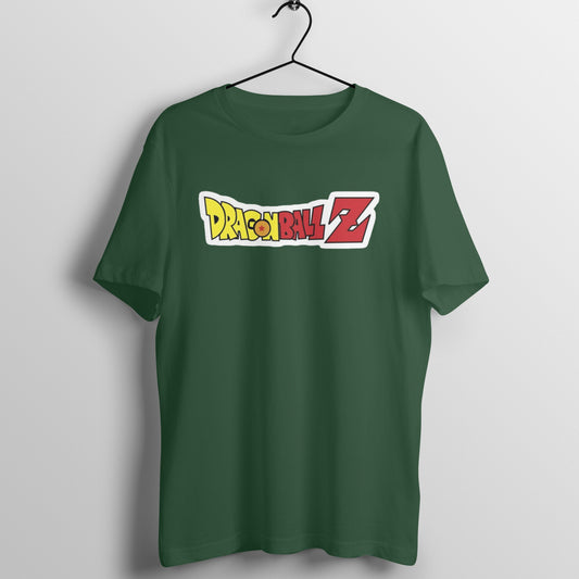 Dragon Ball Z Anime Logo - Olive Green Tshirt