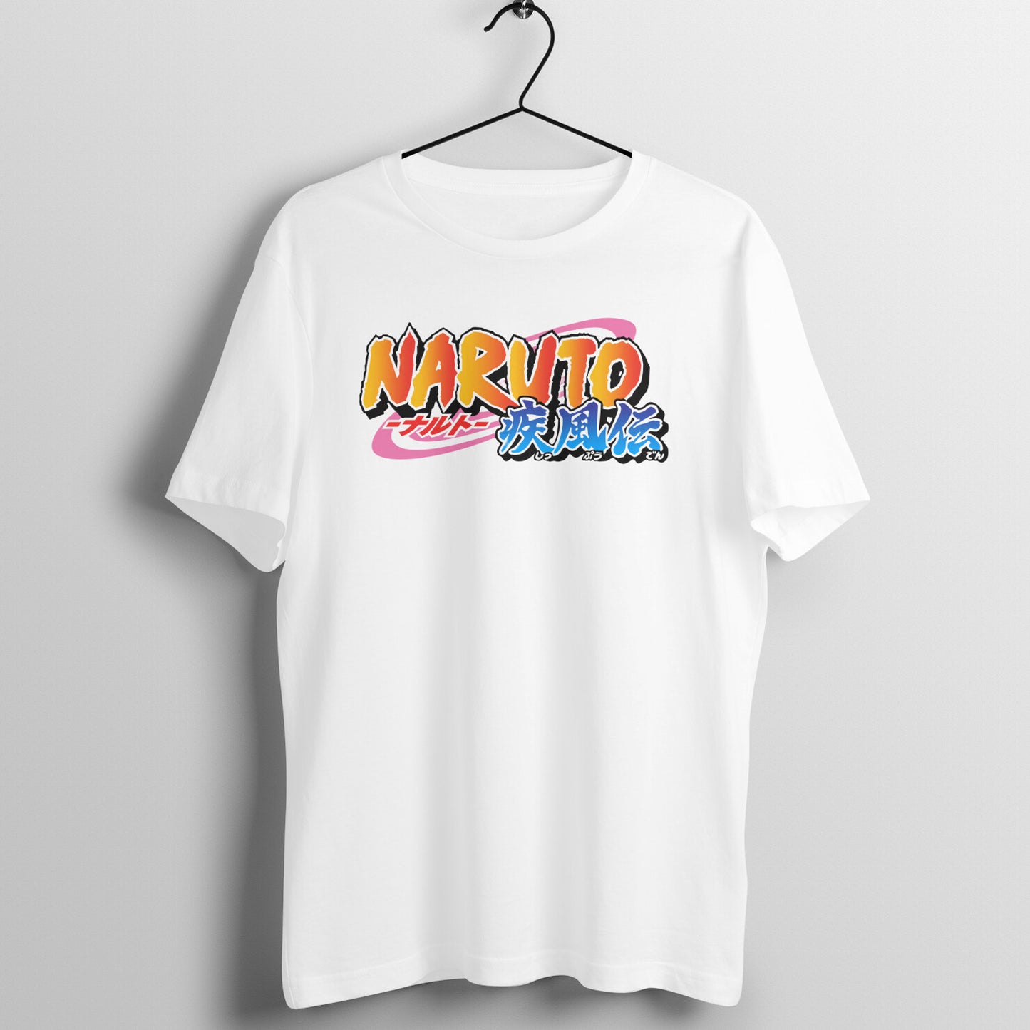 Naruto Anime Logo - White Tshirt