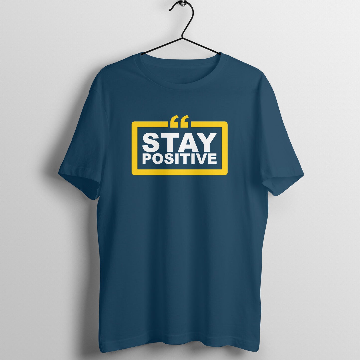 Stay Positive - Regular Navy Blue Tshirt