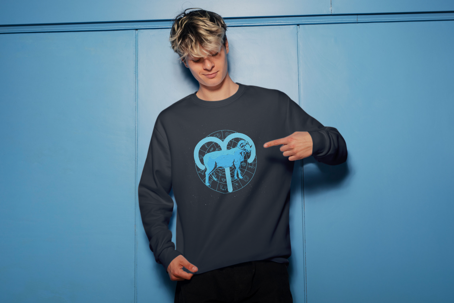 Aries Zodiac Sign Sweatshirt