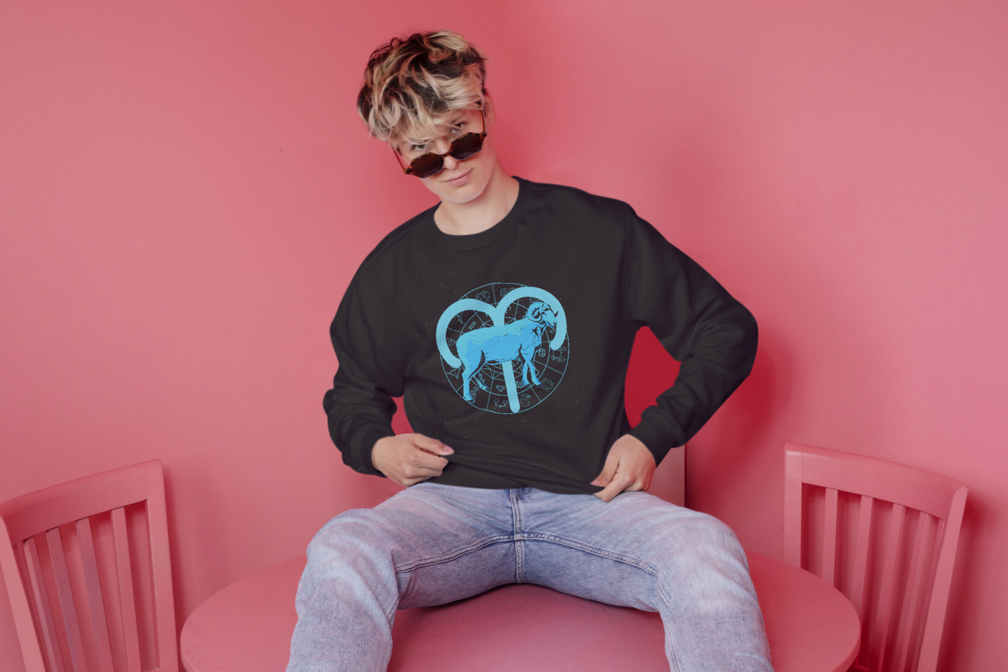 Aries Zodiac Sign Sweatshirt