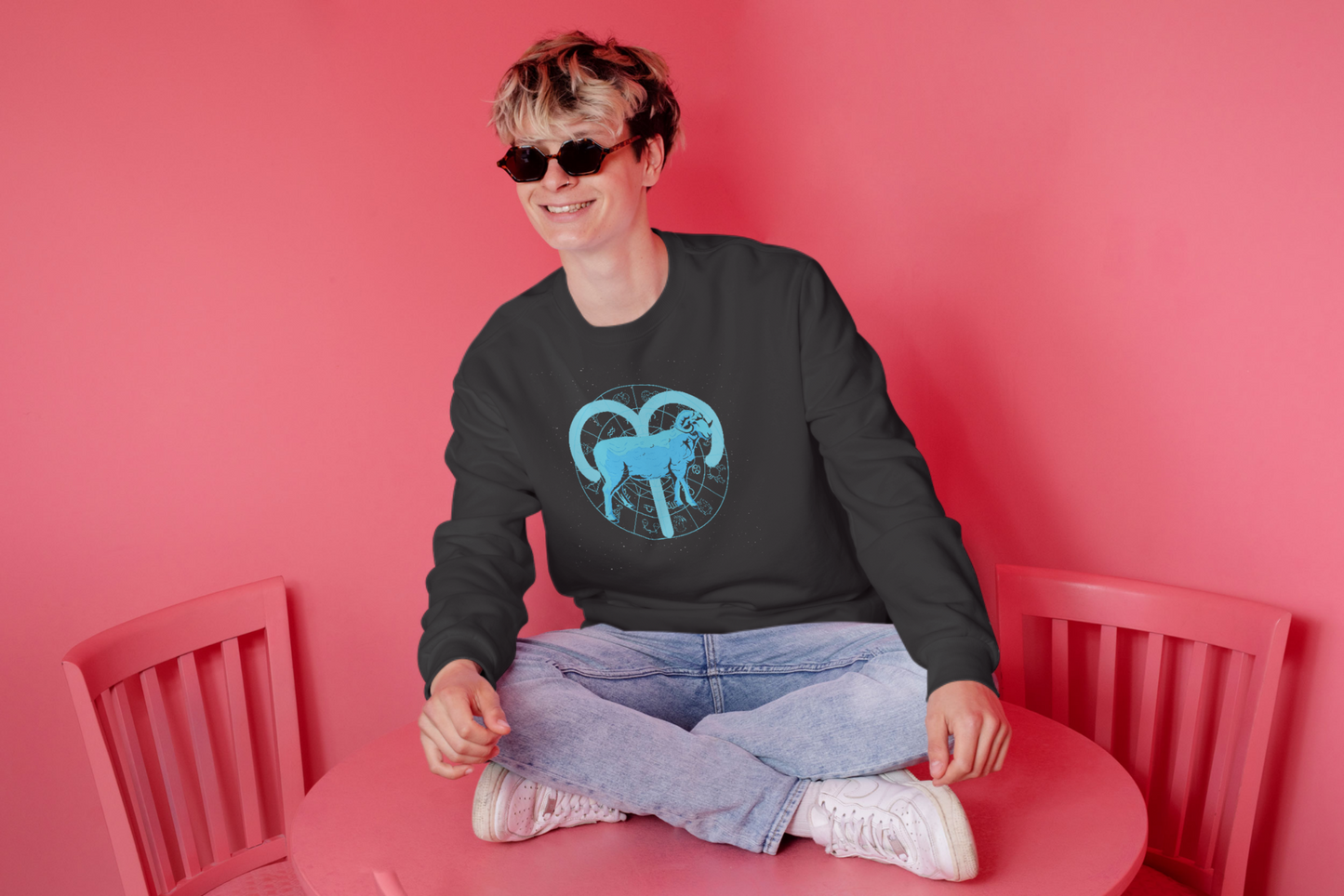 Aries Zodiac Sign Sweatshirt