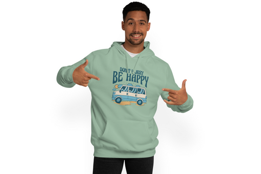 Be Happy - Mint Green Hoodie